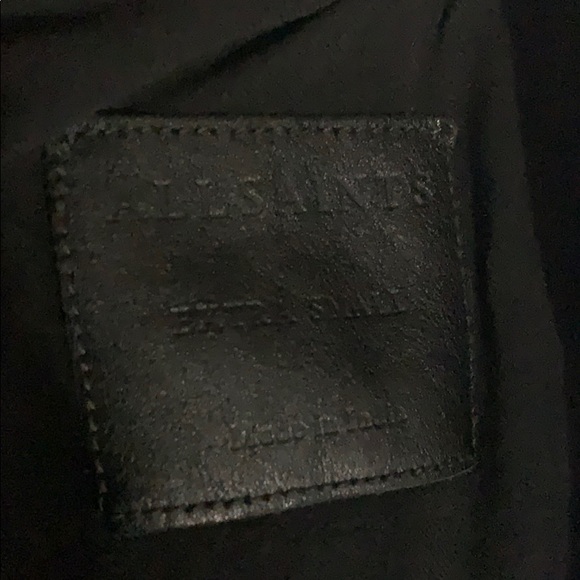 All Saints men’s leather jacket size: XS - Picture 3 of 3